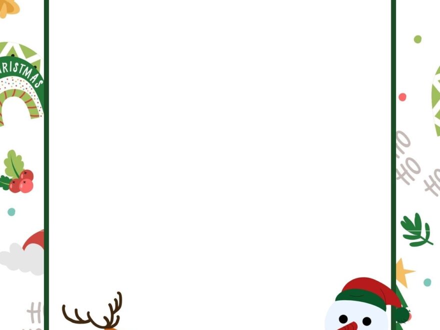 Free Customizable Christmas Page Border Templates Canva