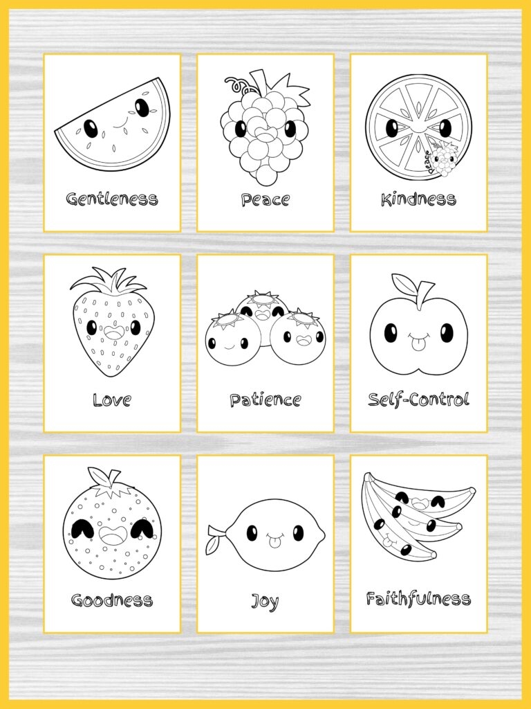 Fruit Of The Spirit Printables