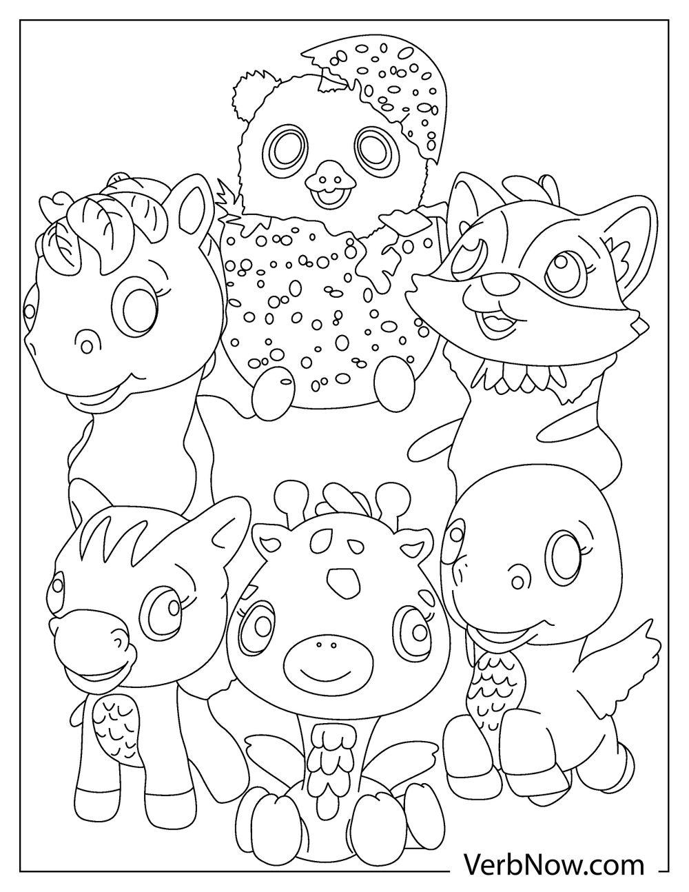 Free Printable Hatchimal Coloring Pages