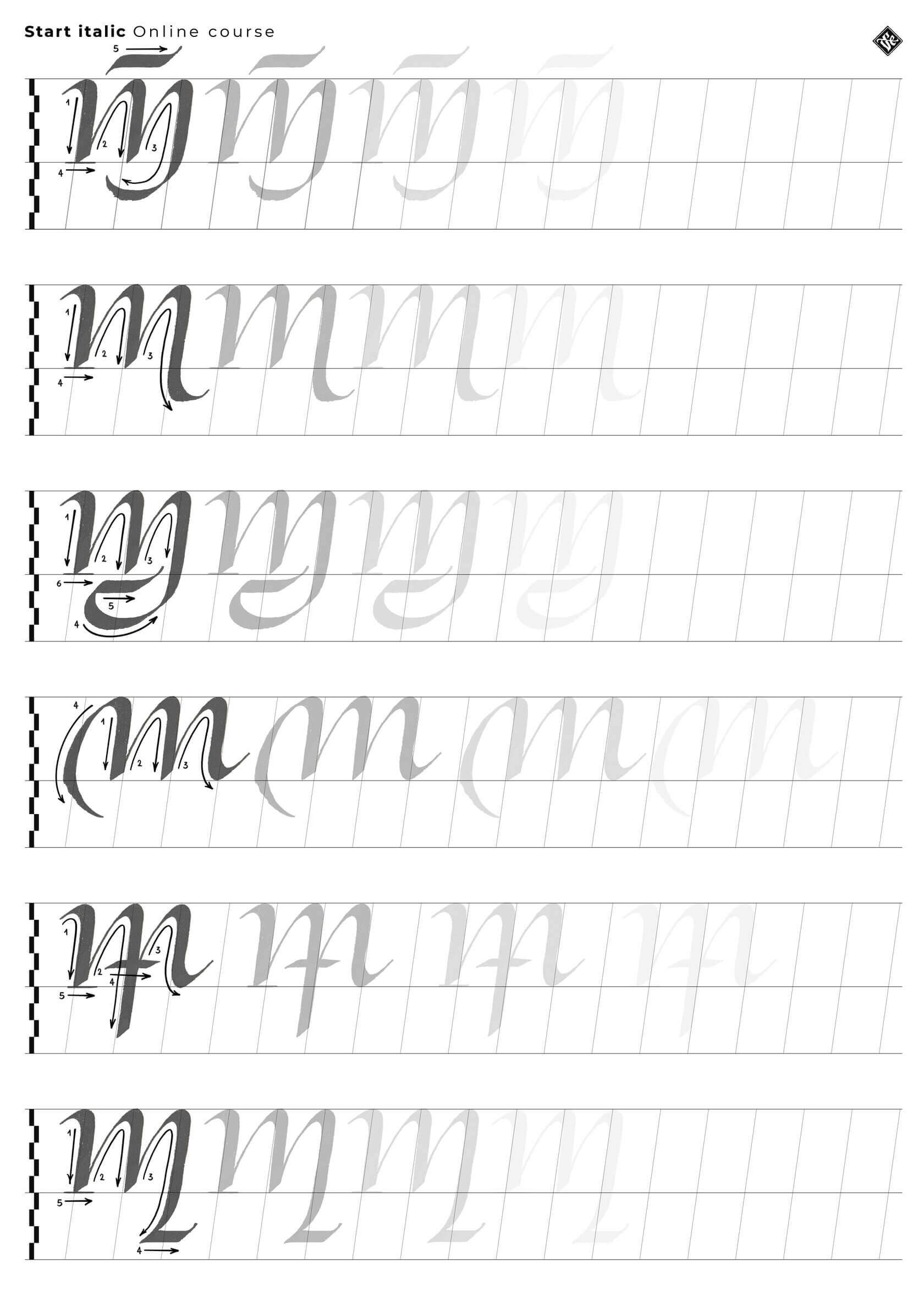 Free Italic Calligraphy Practice Worksheet Download Free Italic Calligraphy Practice Worksheet Png Images Free Worksheets On Clipart Library