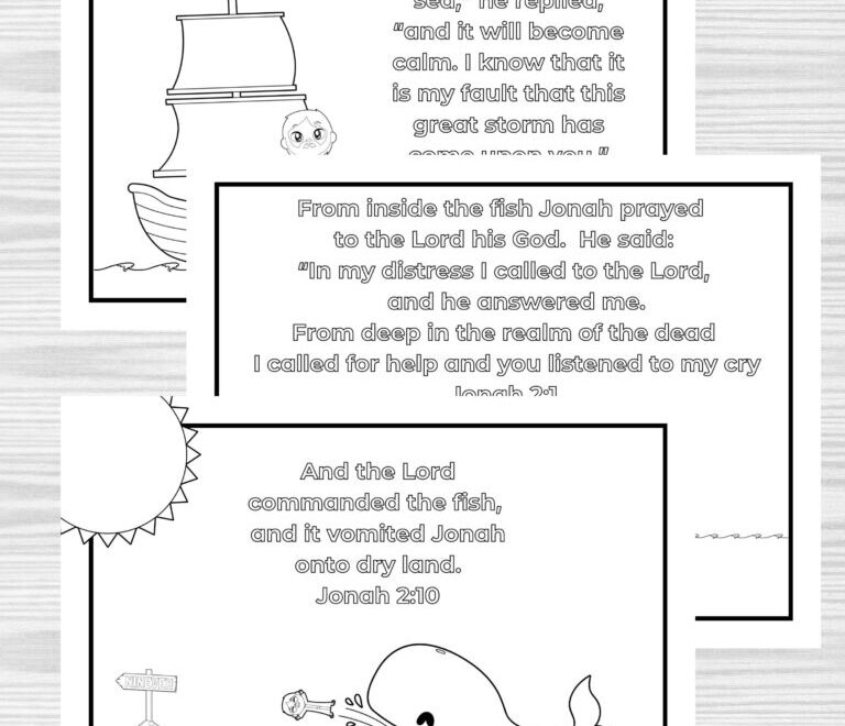Free Jonah And The Whale Printables Healing Home