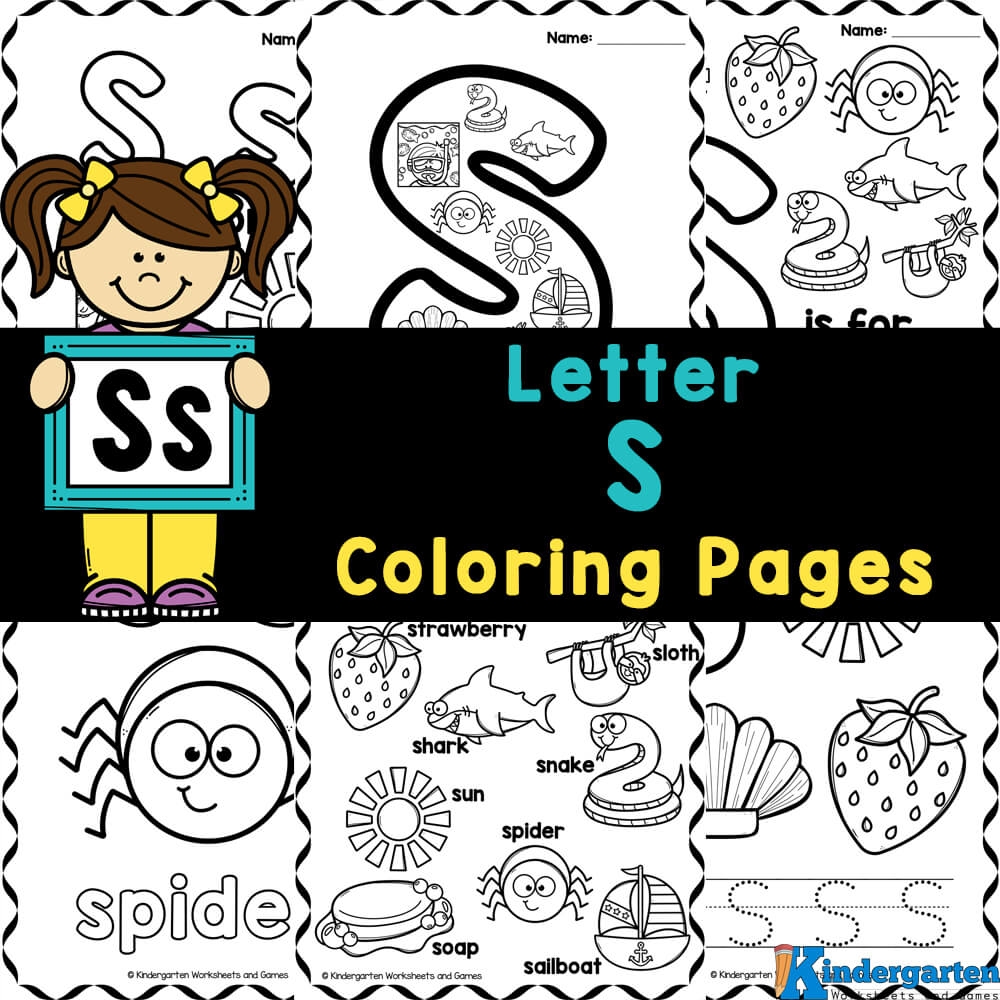 FREE Letter S Coloring Pages Worksheets