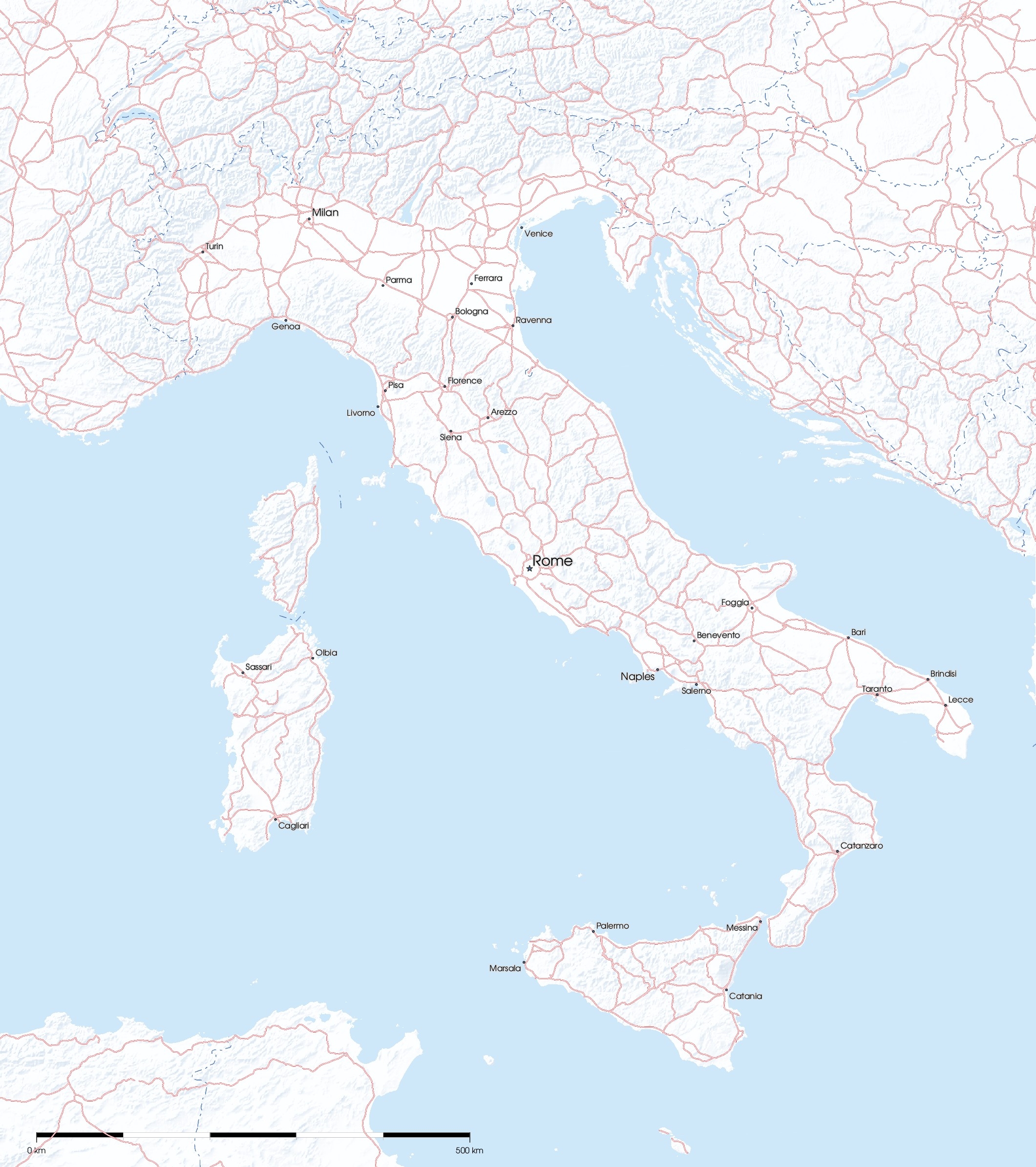 Free Maps Of Italy Mapswire