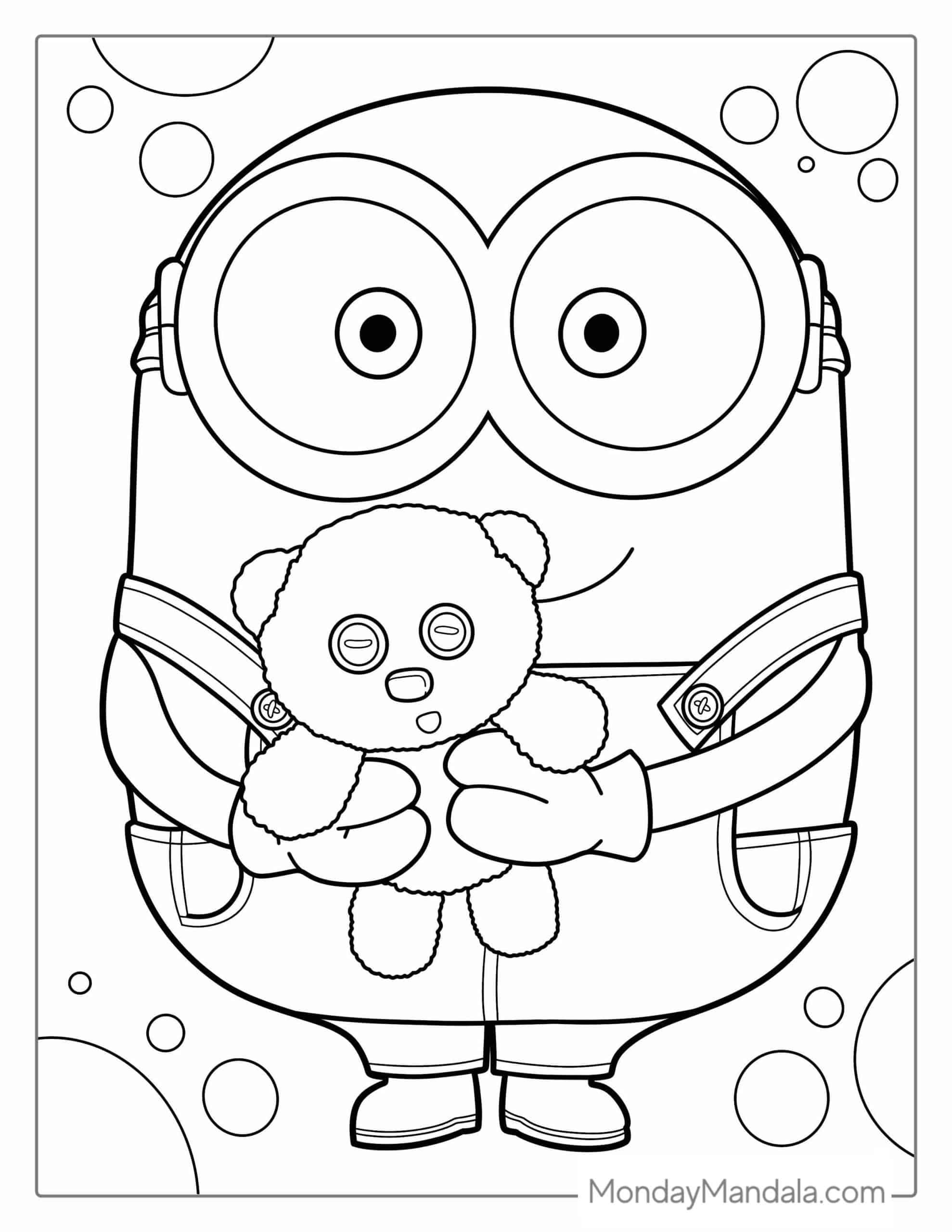 Free Minions Coloring Pages Free Printables Kidpid