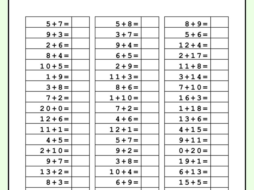 Free Printable 2nd Grade Math Worksheet Templates Canva