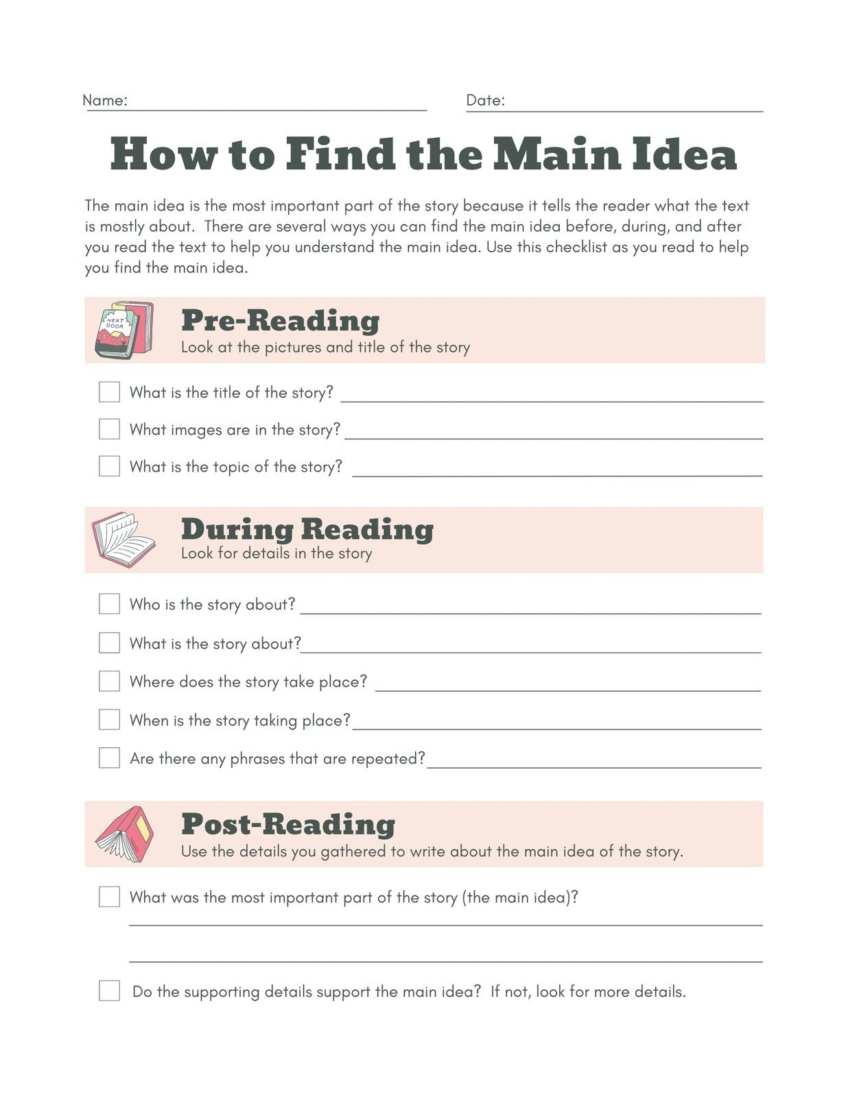 Free Printable 3rd Grade Reading Worksheet Templates Canva