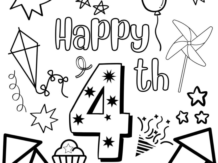 Free PRINTABLE 4th Of July Coloring Pages
