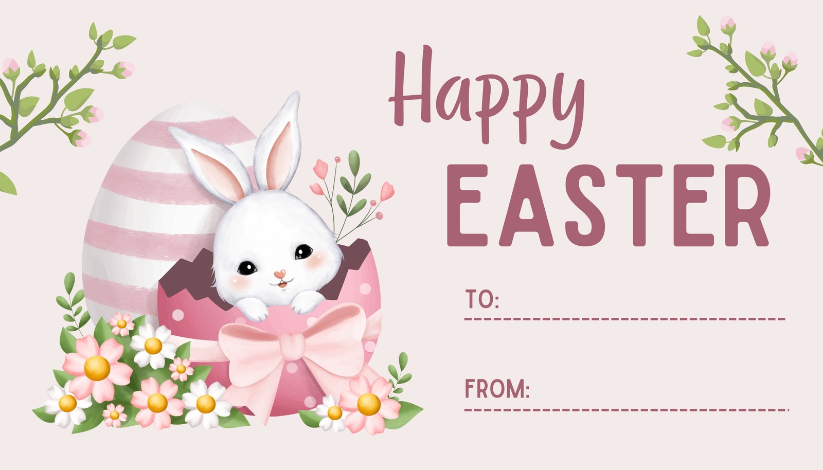 Free Printable And Customizable Easter Tag Templates Canva