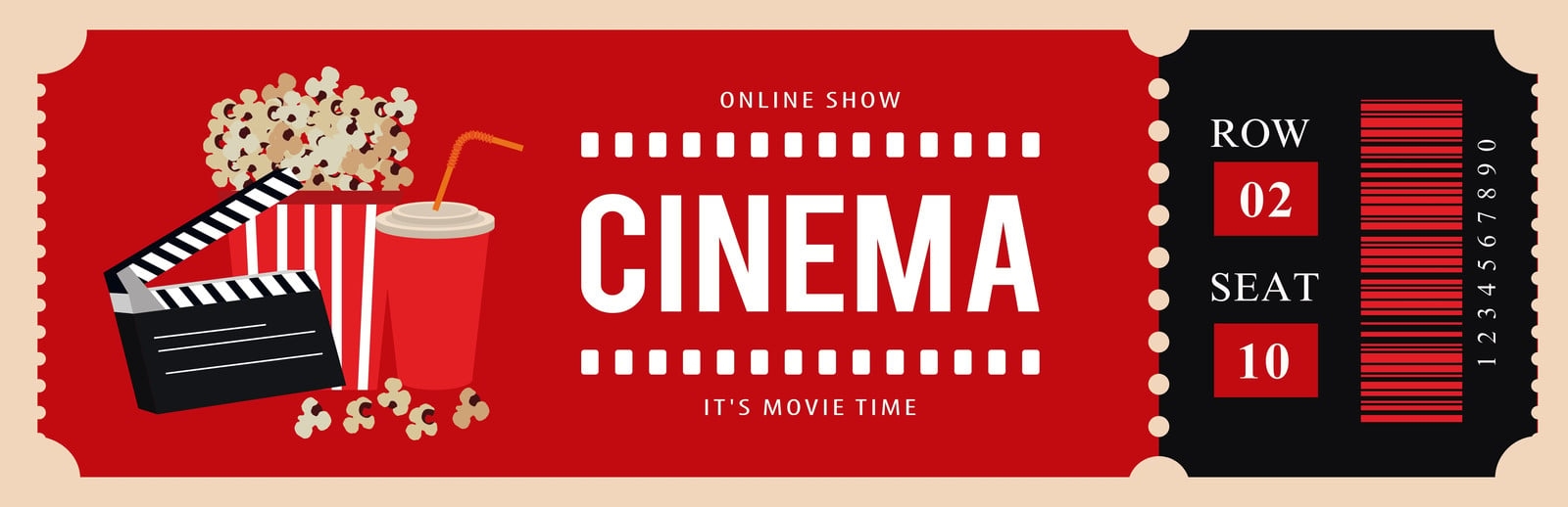 Free Printable And Customizable Movie Ticket Templates Canva