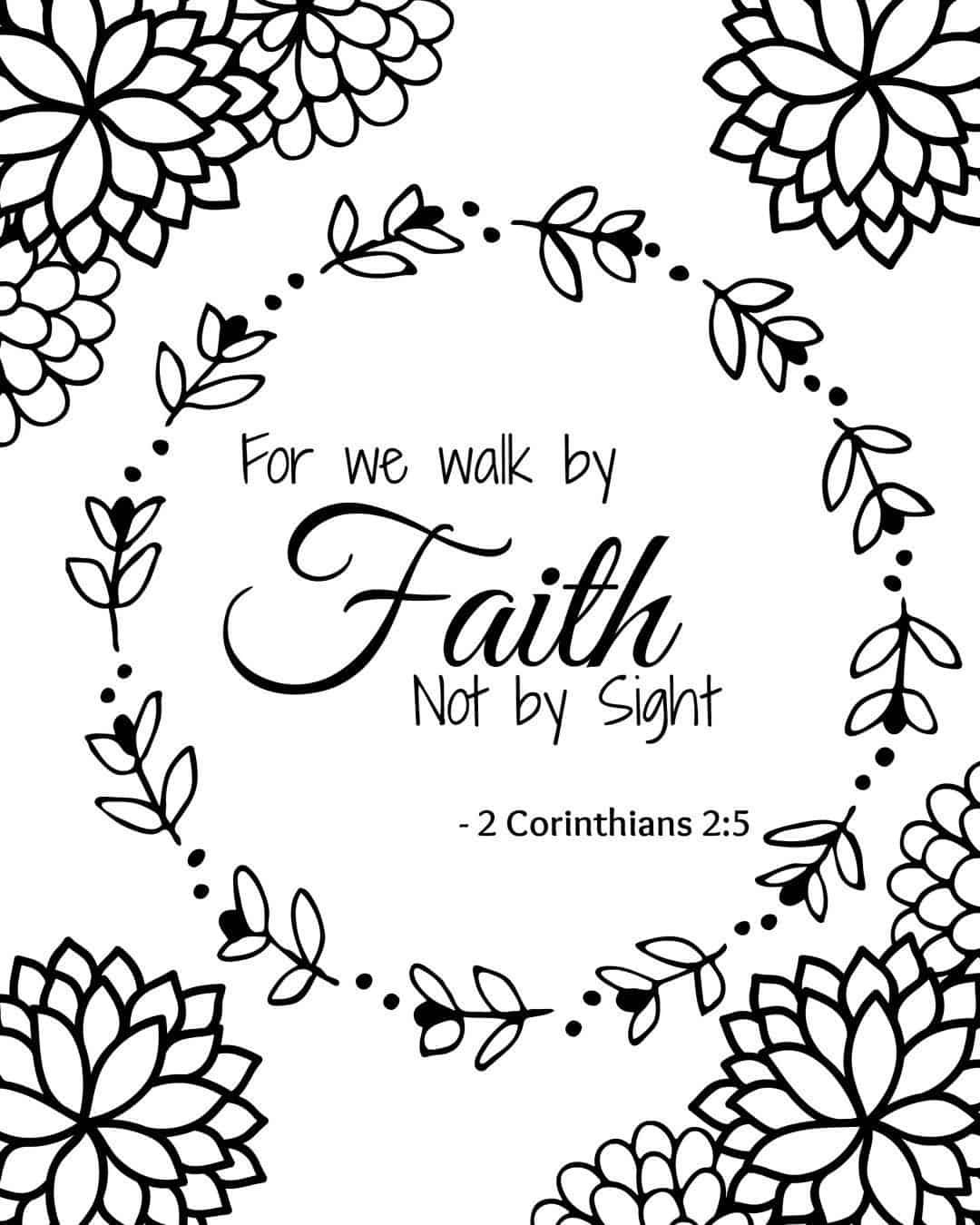Printable Bible Verse Coloring Pages