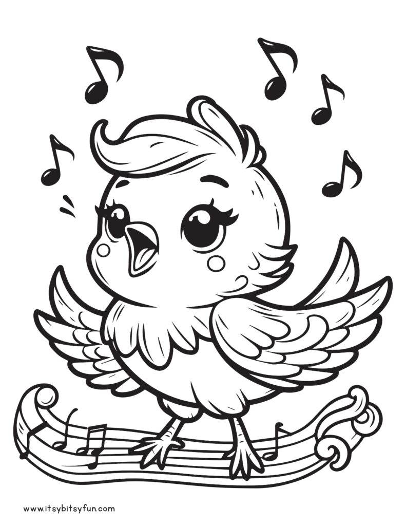 Free Printable Bird Coloring Pages For Kids Itsy Bitsy Fun