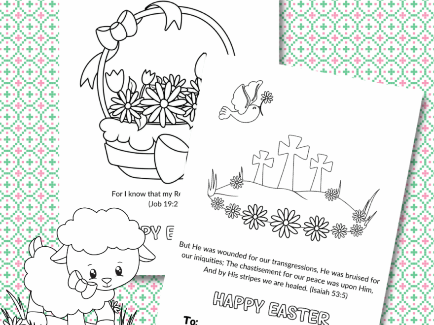 Free Printable Christian Easter Cards To Color 2025 The Purposeful Mom