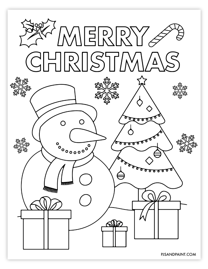 Free Printable Coloring Pages For Christmas