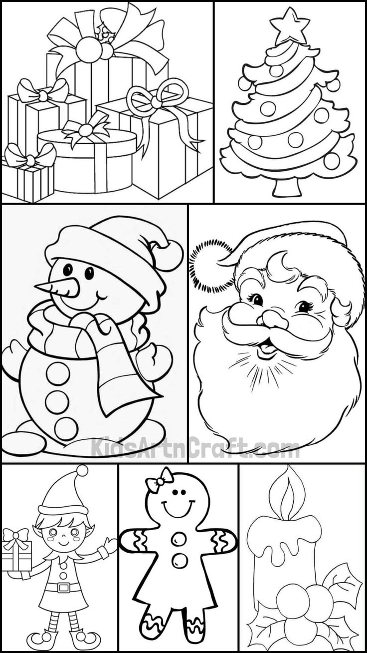 Free Printable Christmas Coloring Pages For Preschoolers