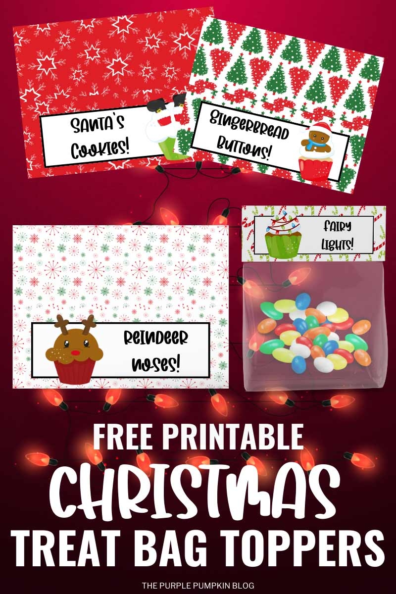 Christmas Treat Bag Toppers Free Printable