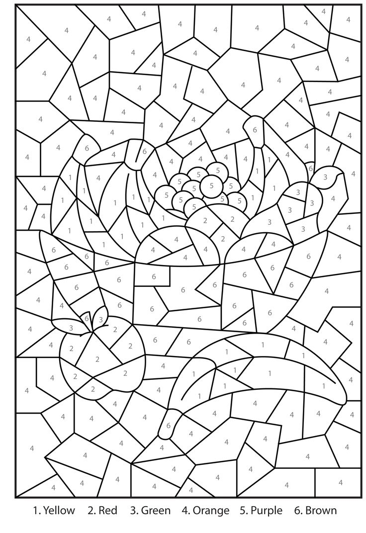 Printable Color By Number For Adults