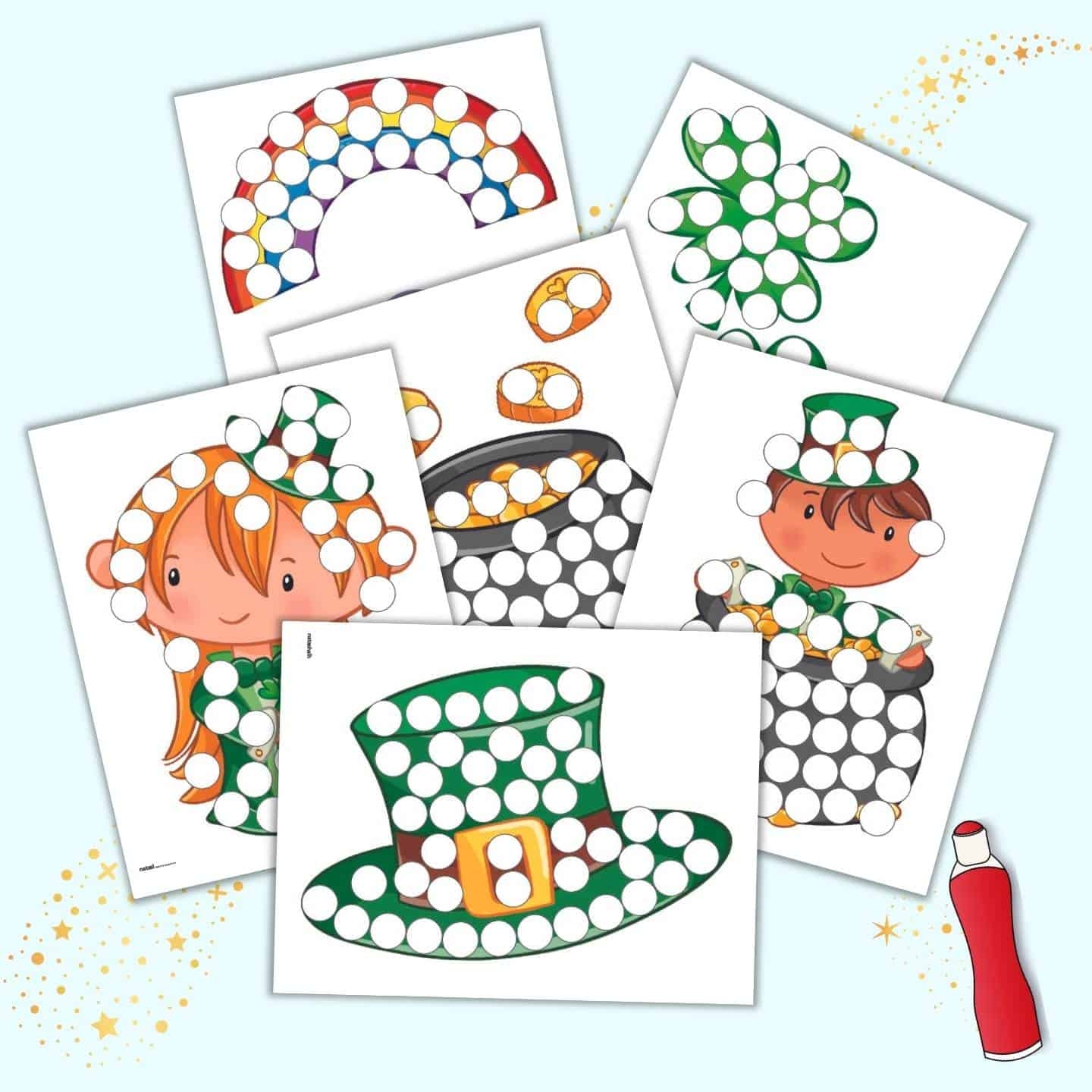 Free Printable Color St Patrick s Day Dot Marker Pages The Artisan Life