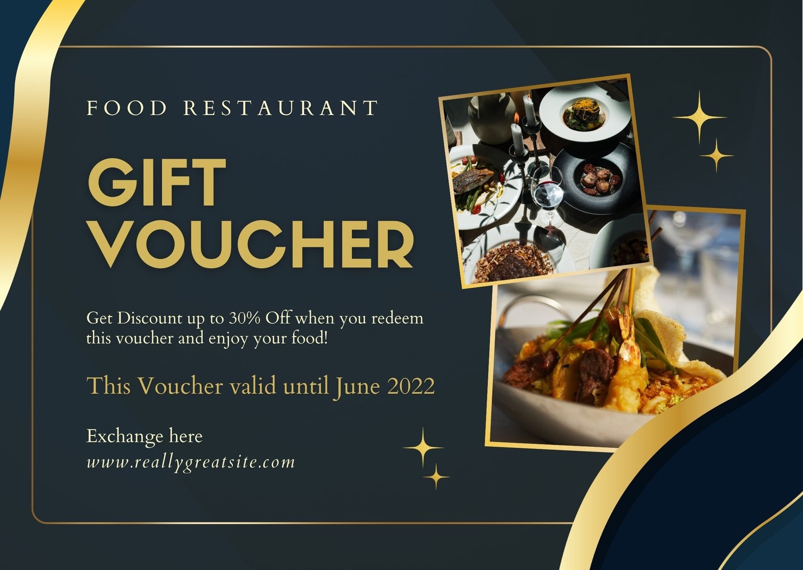 Free Printable Custom Restaurant Gift Certificate Templates Canva Worksheets Library