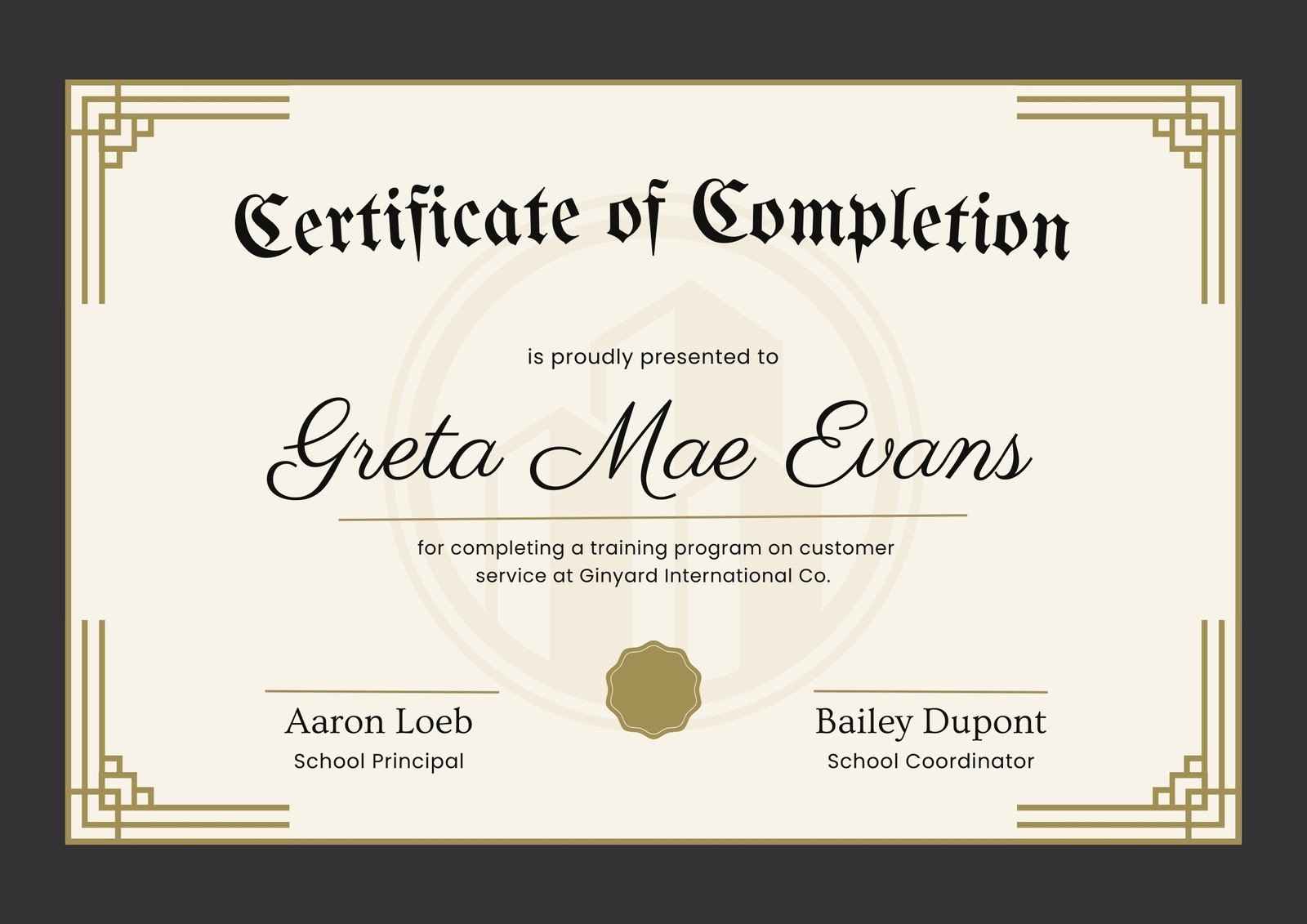 Free Printable Customizable Course Certificate Templates Canva
