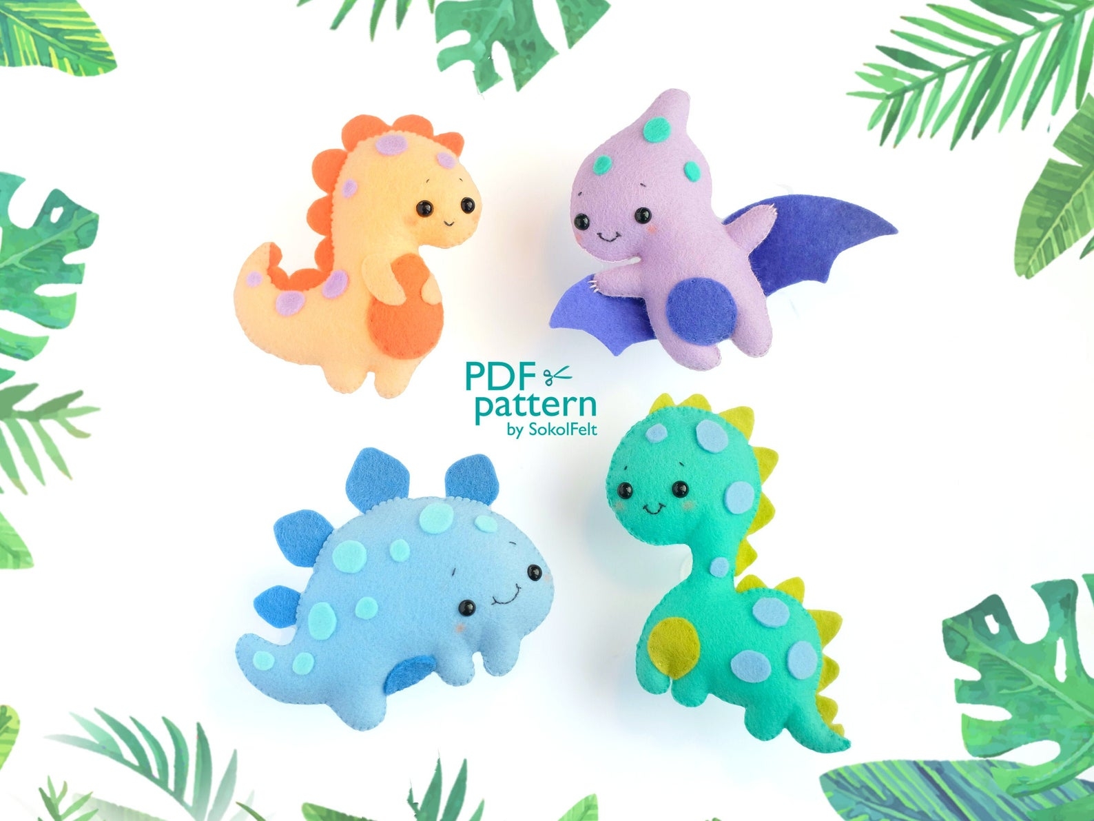 Free Printable Dinosaur Sewing Patterns