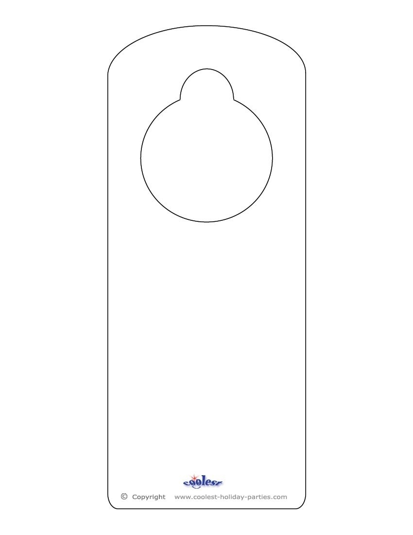 Free Printable Door Hanger Templates Printable Party Favors