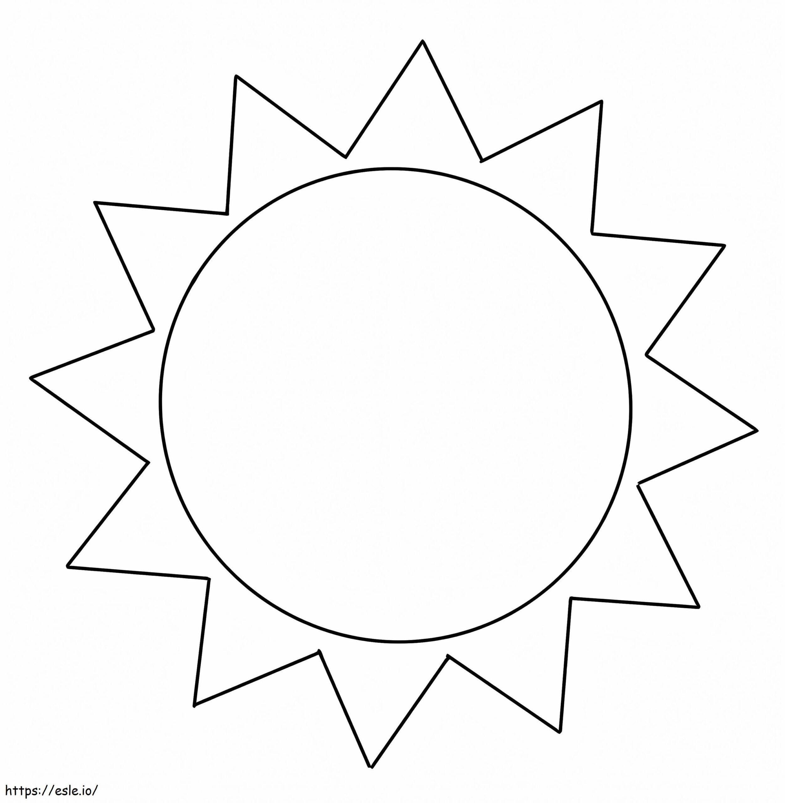 Free Printable Sun Coloring Pages