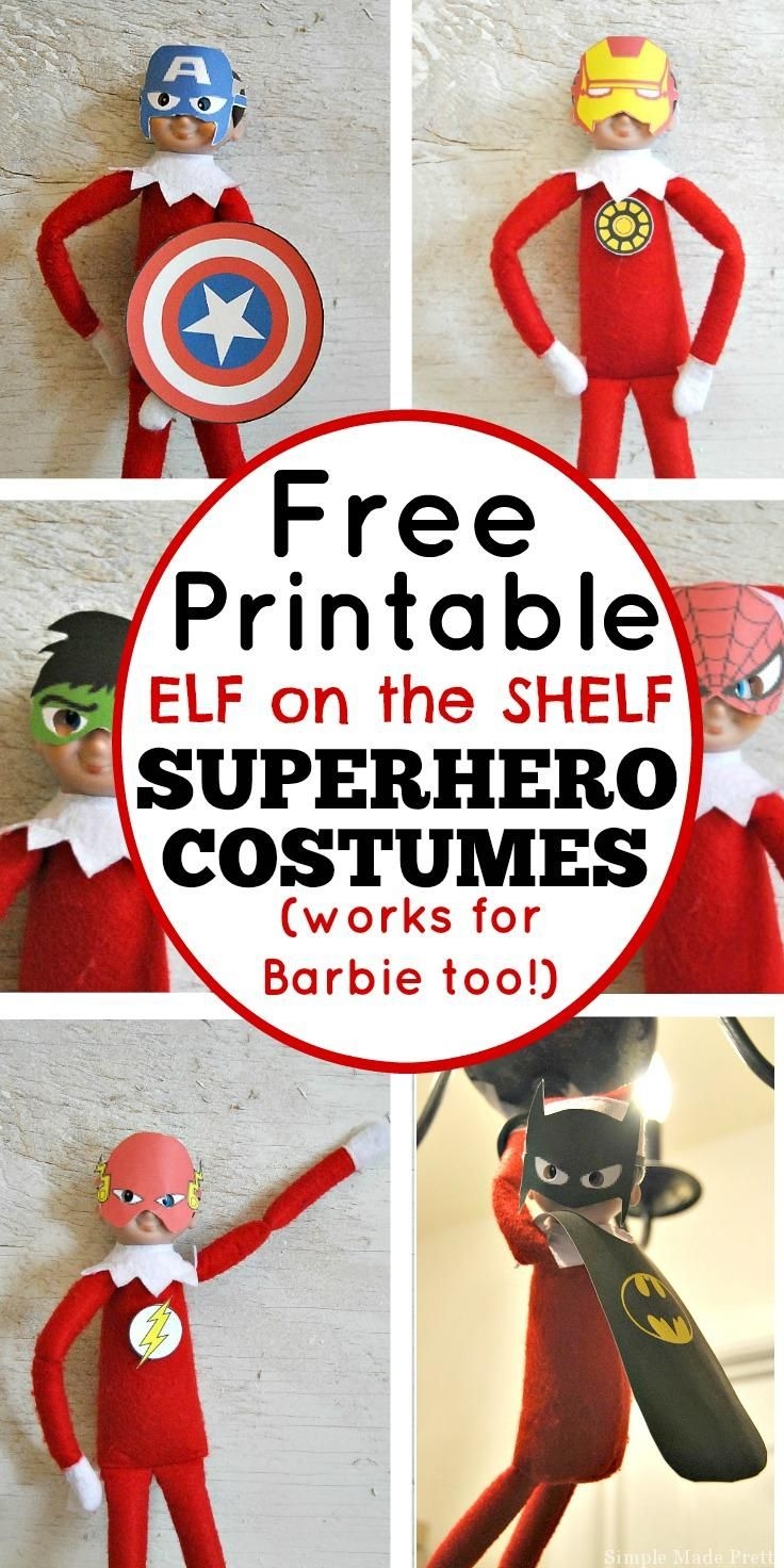 Free Printable Elf Superhero Costumes