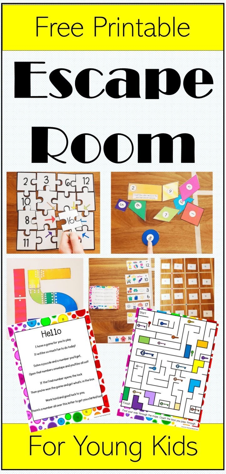 Printable Escape Room For Kids