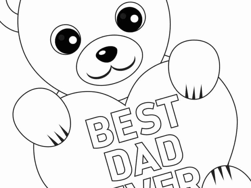 Free Printable Father s Day Coloring Card And Page