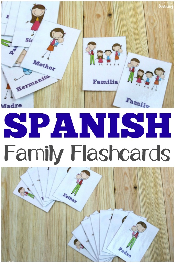 Spanish To English Flashcards With Pictures Printable Free