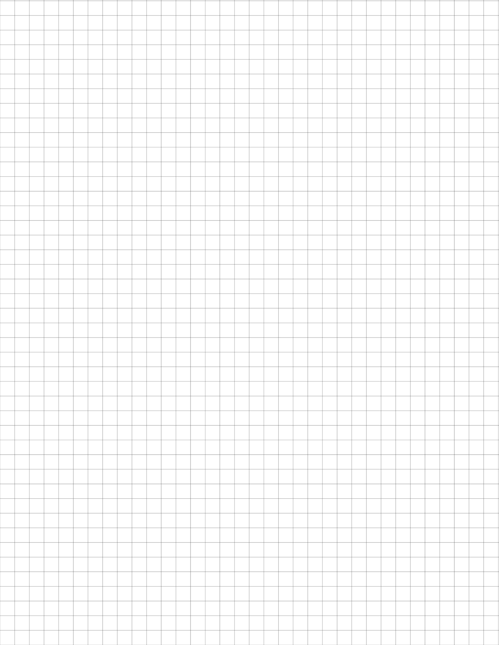 Printable 1 Inch Grid Paper
