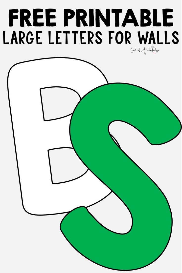 Free Printable Large Letters For Walls