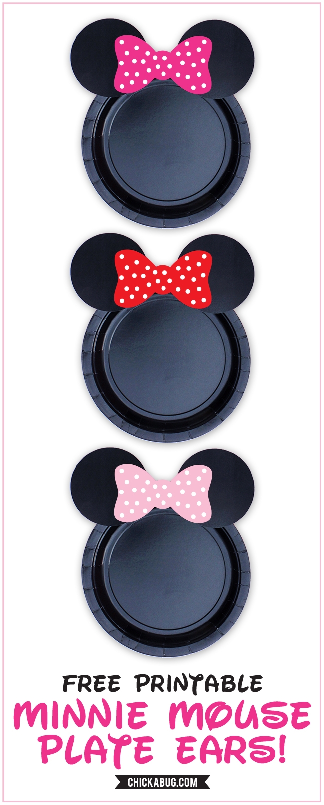 Minnie Mouse Ears Template Printable