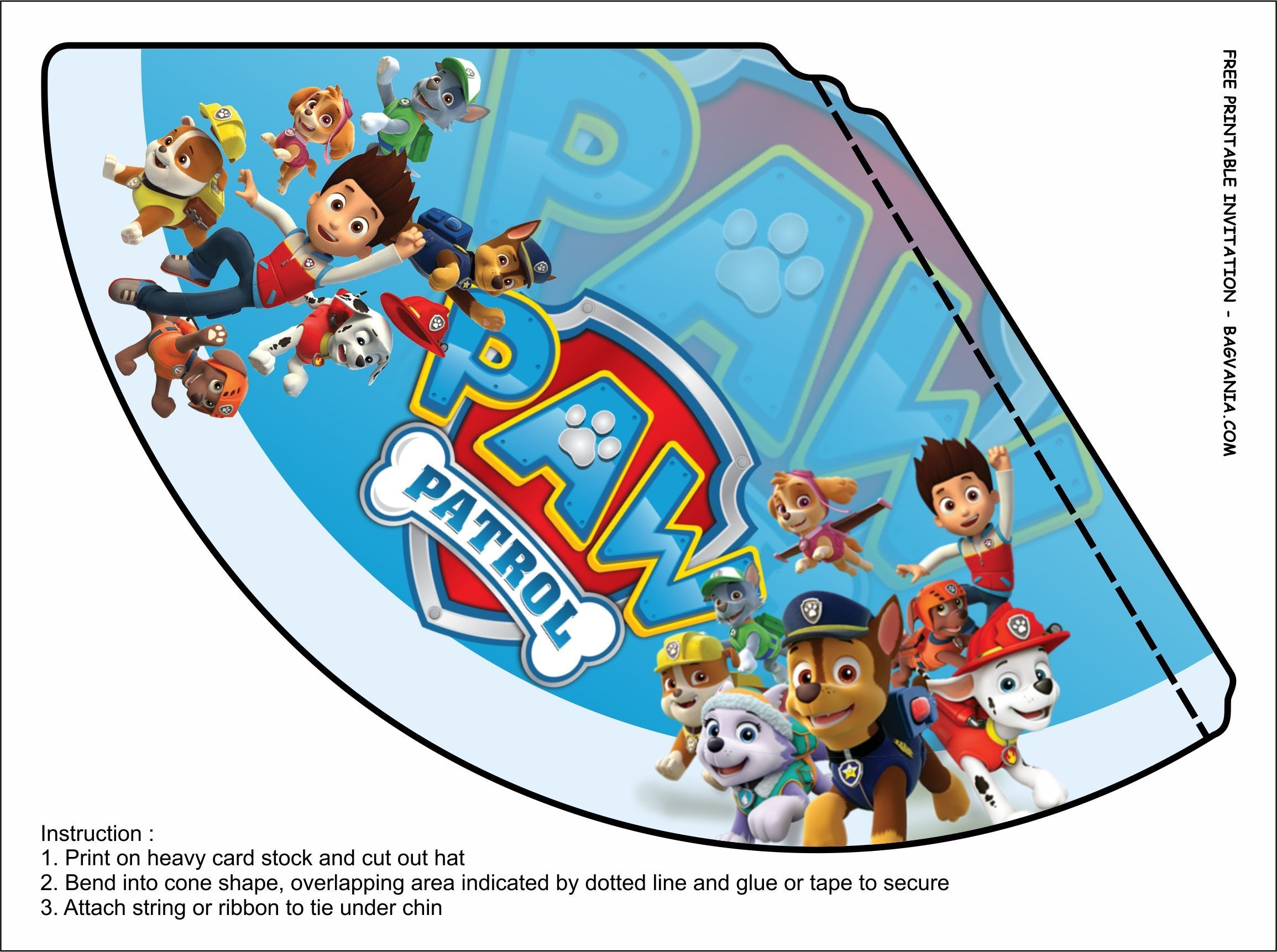 Free Printable Paw Patrol Birthday Party Kits Templates