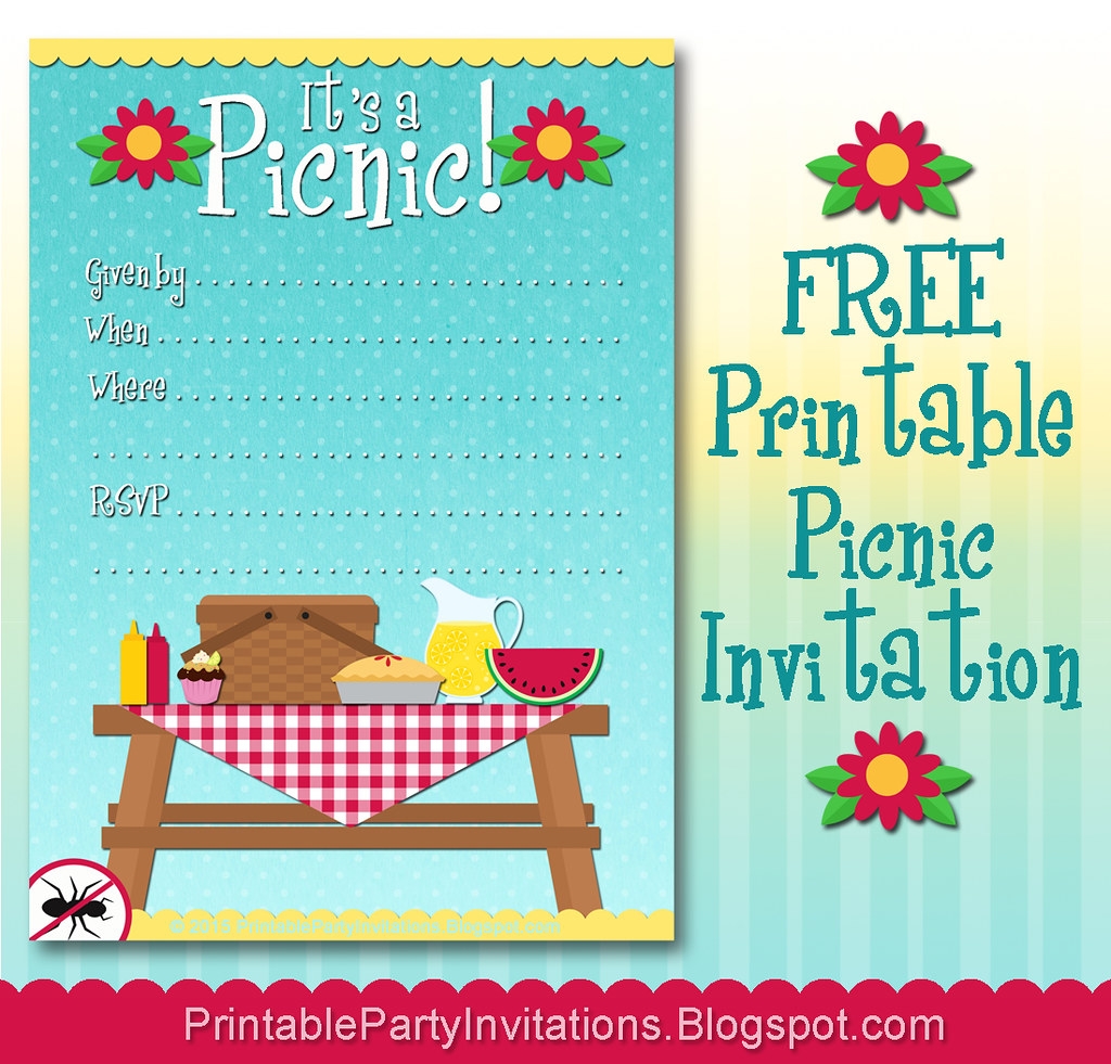 FREE Printable Picnic Invitation Click Here To Downloaod Flickr