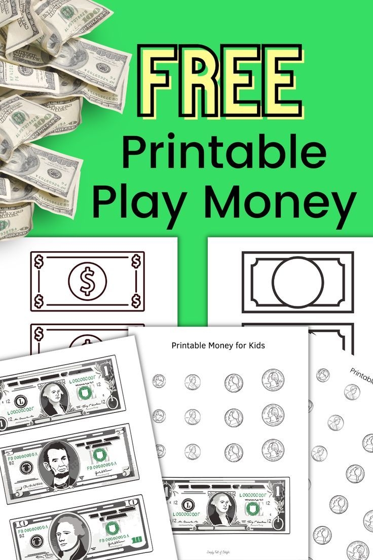 Free Printable Play Money For The Classroom