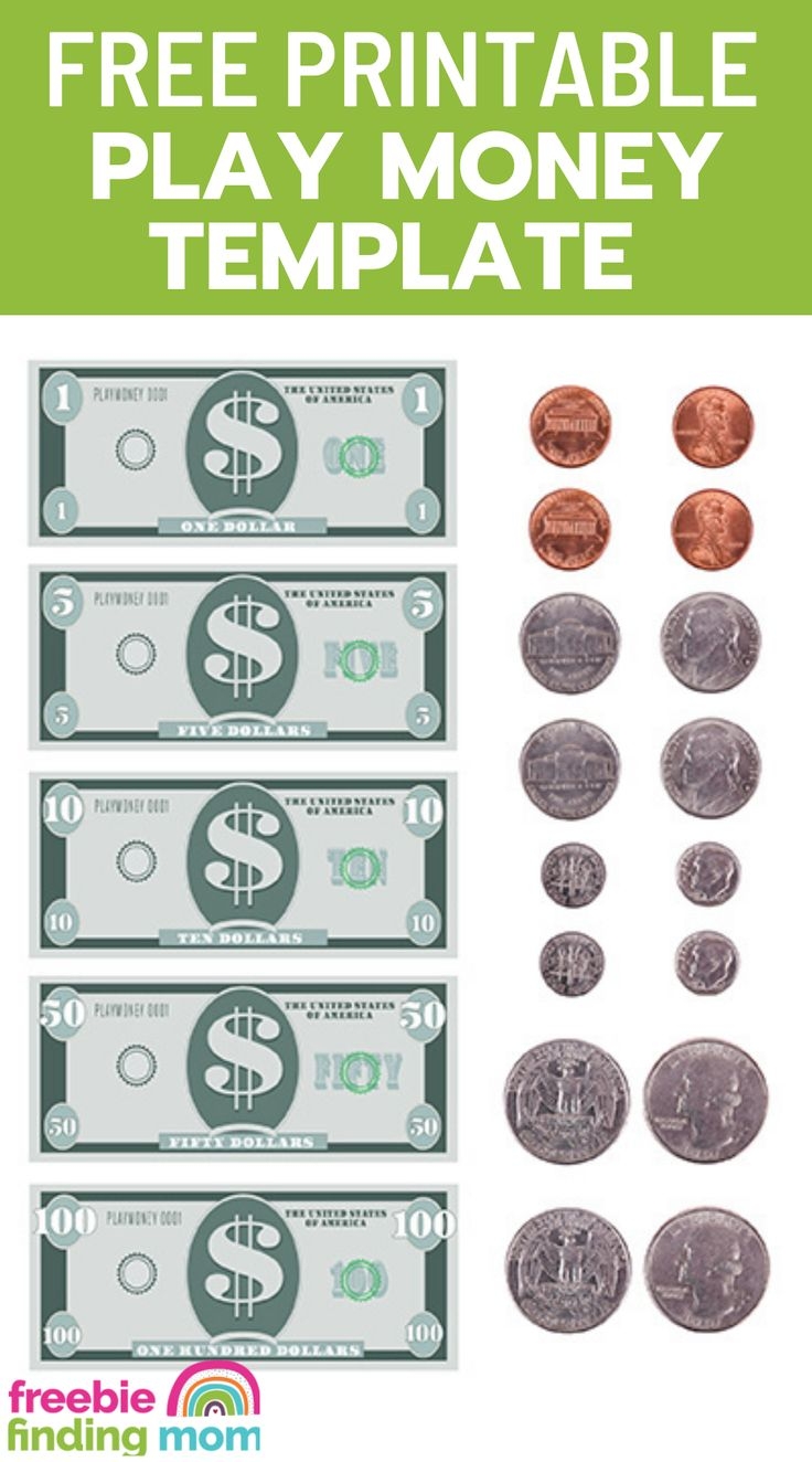 Free Printable Play Money Template