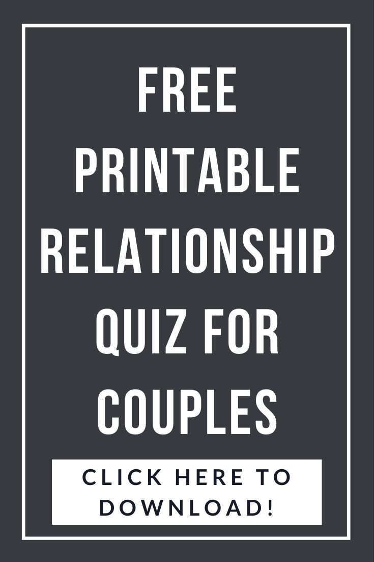 FREE Printable Relationship Quiz For Couples To Take Together