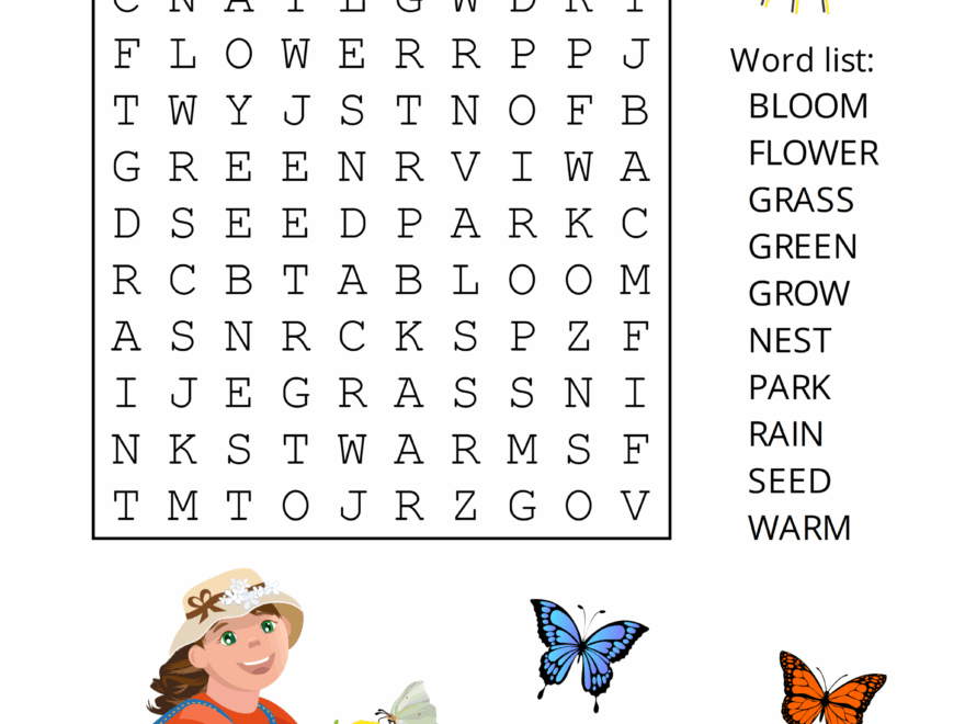 Free Printable Spring Word Search Puzzles Free Printables Monograms Design Tools Patterns DIY Projects