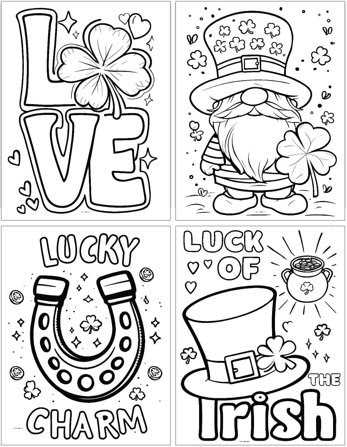 Printable St Patricks Coloring Pages