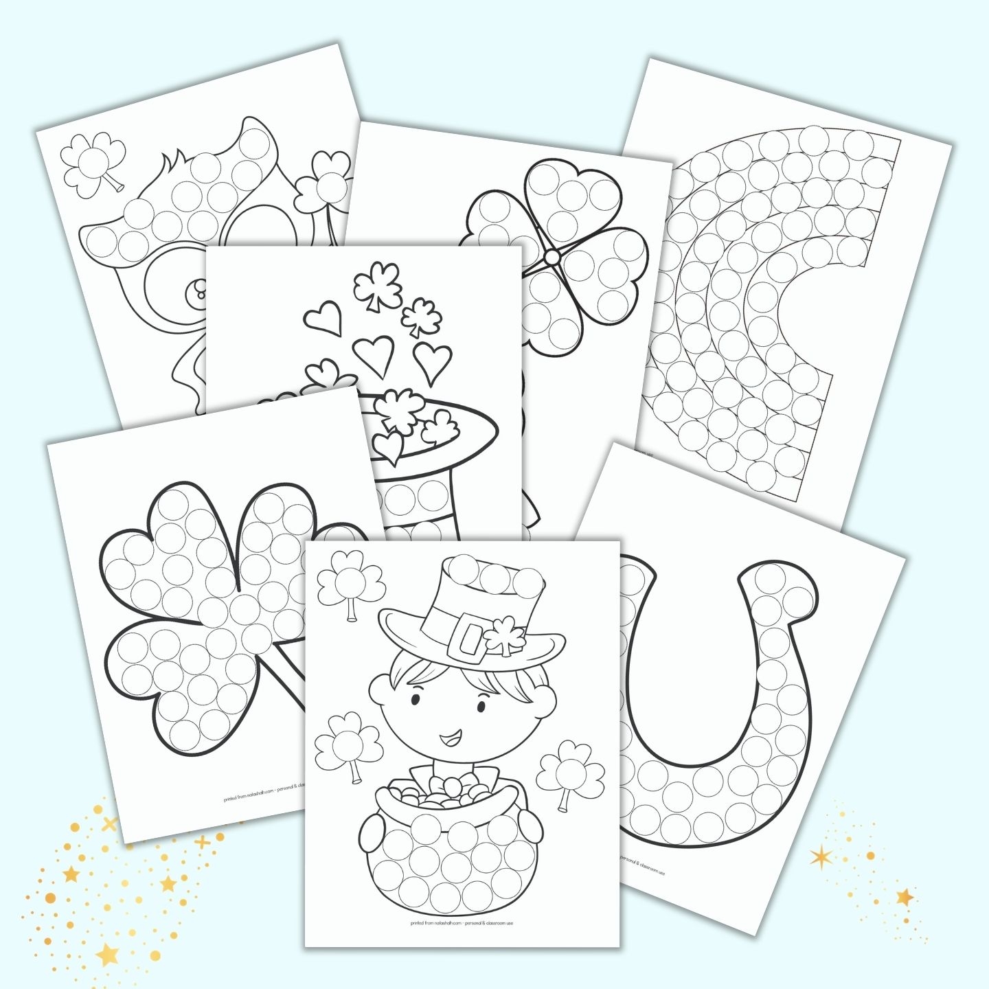 Free Printable St Patrick s Day Do A Dot Marker Pages The Artisan Life