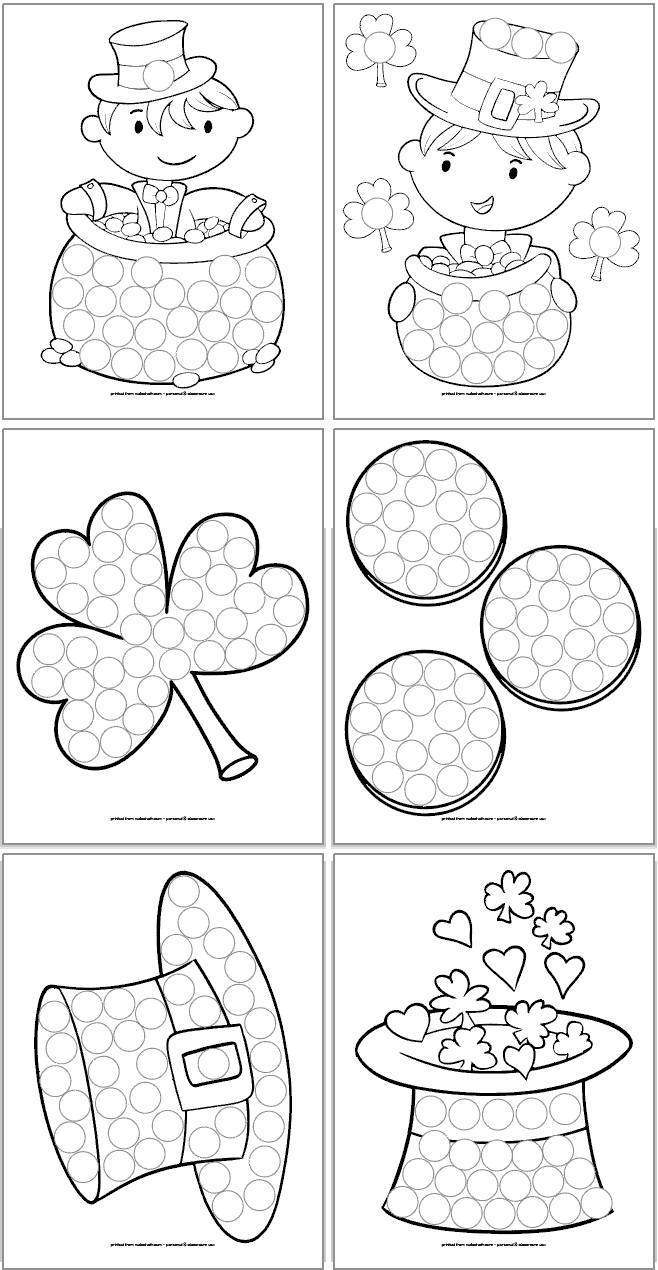 Free Printable St Patrick s Day Do A Dot Marker Pages The Artisan Life