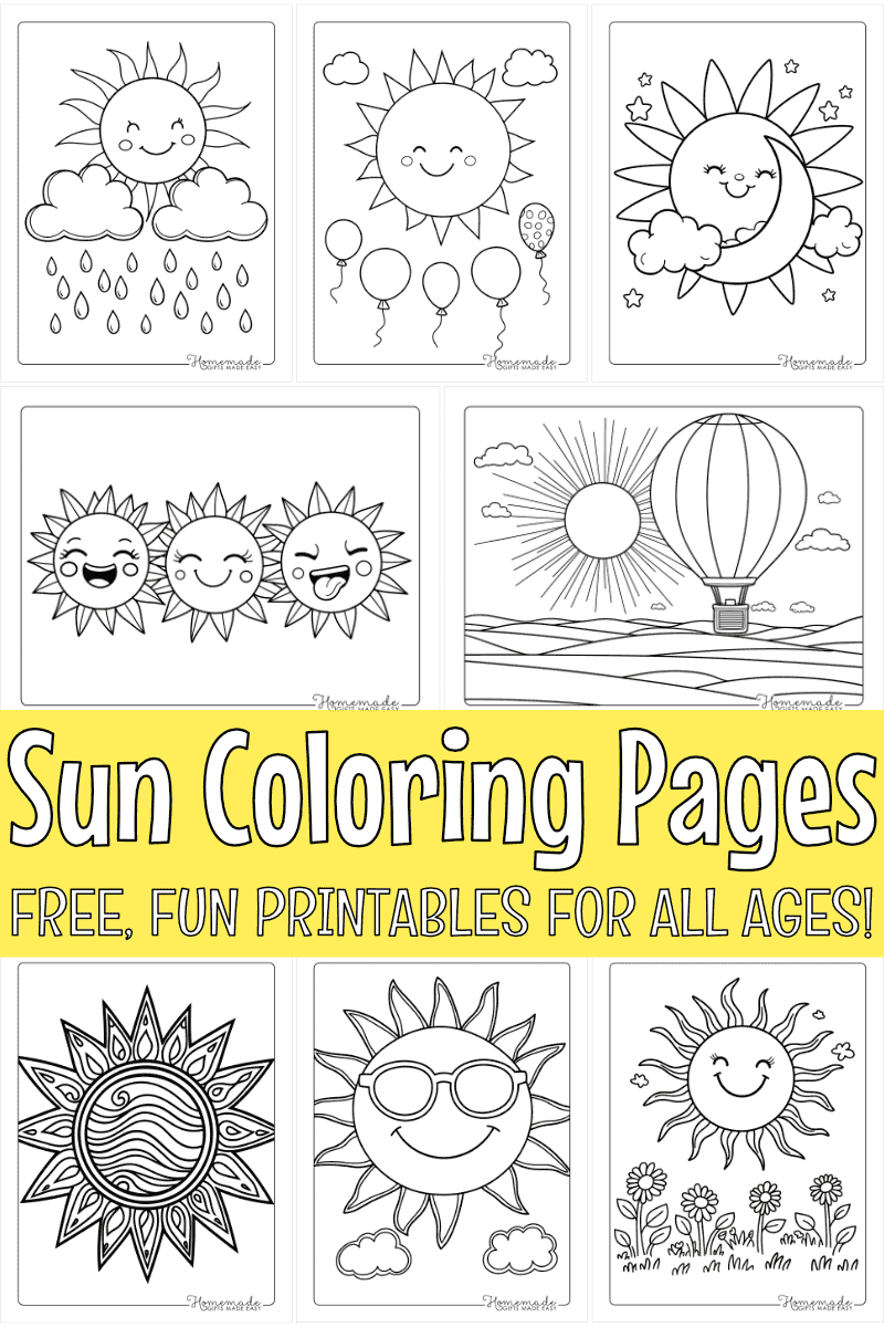 Free Printable Sun Coloring Pages For Kids And Adults