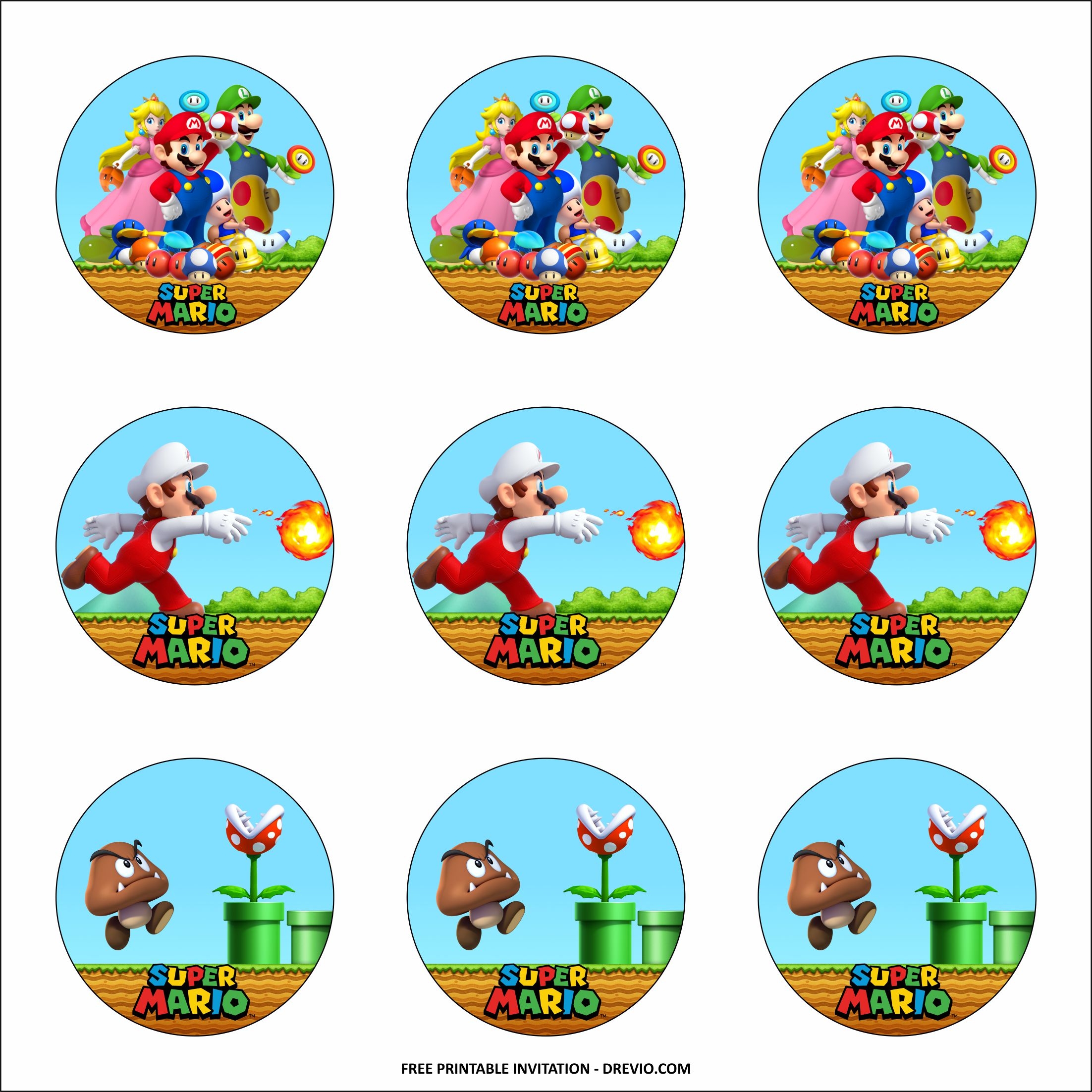 Super Mario Party Ideas Printables
