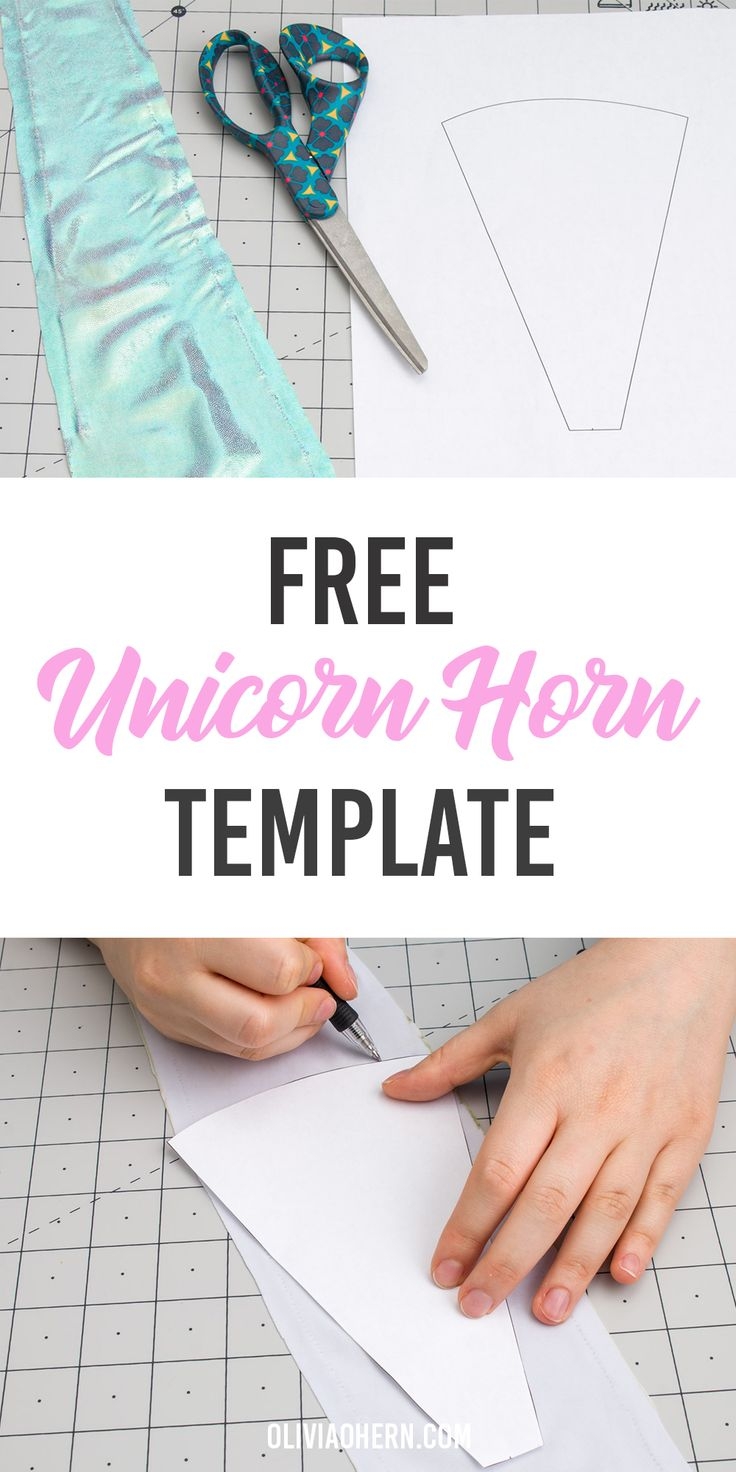 Free Printable Unicorn Horn Template Instructions