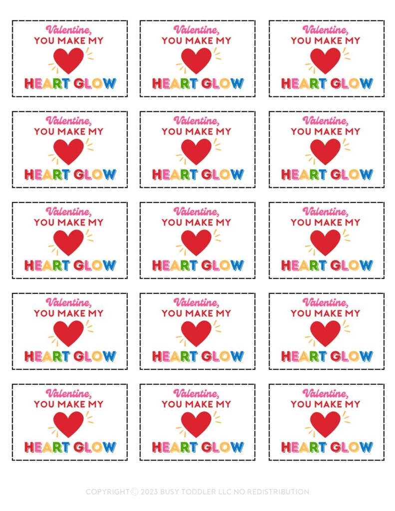 Free Printable Valentines For Kids Busy Toddler