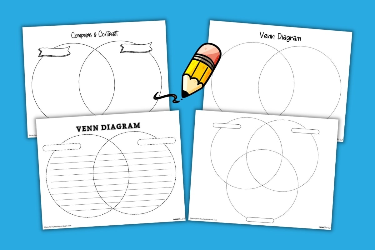 Venn Diagram Printable With Lines