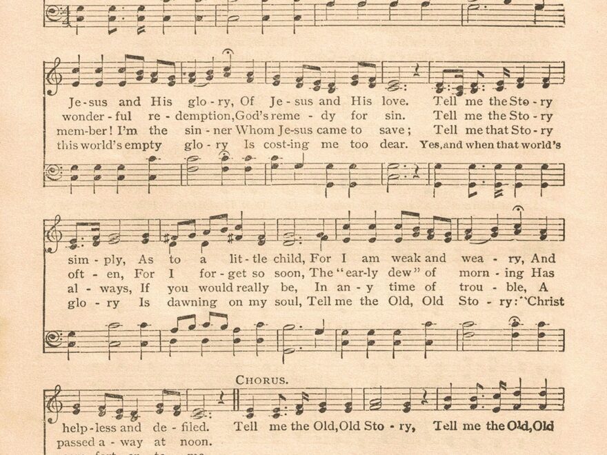 Free Printable Vintage Gospel Hymns Sheet Music Rose Clearfield