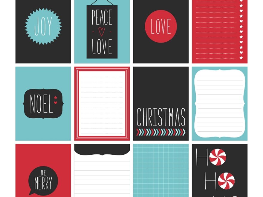 FREE Printables Christmas Twist Journal Cards Miss Tiina Tina Raparanta