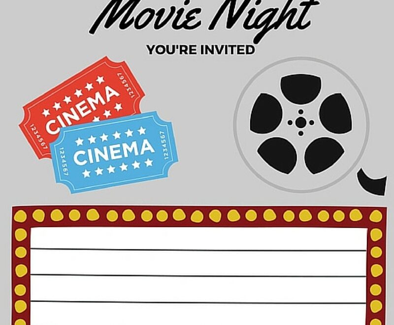 FREE Printables Printable Movie Night Invite